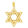 Jewish Charms and Pendants - Star Satin Cross of David