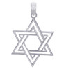 Jewish Charms and Pendants - Double Star of David Silver Pendant