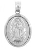 Religious Charms - The Blessed Virgin Mary Sterling Silver Pendant