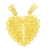 Jewish Charms and Pendants -  Mizpah Jewish Gold Pendant