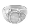 The Jovian Solid White Gold Signet Ring
