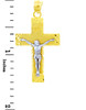 Two Tone Gold Crucifix Pendant - The INRI Crucifix