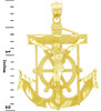 Religious Charms - The Mariner's Gold Pendant (2 Inch)