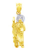 Religious Charms - The Saint Jude Charm Two Tone Gold Pendant