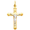 14K Two-Tone Classic Crucifix