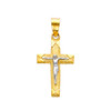 14K  Two-Tone Holy Trinity Crucifix