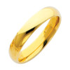Gold Classic Comfort Fit Wedding Band 4MM