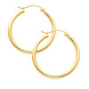 Yellow Gold Hoop Earring -1 Inches