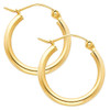 Yellow Gold Hoop Earring -0.5 Inches