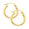 Yellow Gold Hoop Earring -0.4 Inches