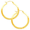 Fancy Hoop Earring-1.25 Inches