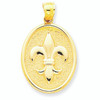 14K Gold Fleur de lis Elegance