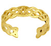Classic Trinity Weave Gold Toe Ring