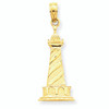 14K Cape Hatteras Lighthouse Pendant