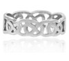 White Gold Quadrum Weave Ring for Women