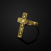 Yellow Gold Filigree Cross Ring