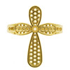 Yellow Gold Orbicular Cross Ring