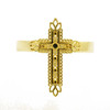 Yellow Gold Thorned Cross Ring