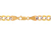 Gold Chains and Necklaces - Hollow Cuban Pave 10K Gold Chain 4.78 mm