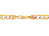 Gold Chains and Necklaces - Hollow Cuban Pave 10K Gold Chain 4.05 mm