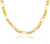 Gold Chains and Necklaces - Hollow Figaro 10K Gold Chain 1.89 mm