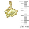 2013 Graduation Gold Charm Pendant