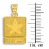 Solid Gold US ARMY Pendant