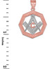 Two-Tone Rose Gold Freemason Octagonal Masonic Pendant