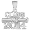 CLASS OF 2014 Graduation Silver Charm Pendant Necklace