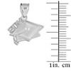 Sterling Silver 2014 Graduation Cap Charm Pendant