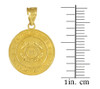 Gold US Coast Guard Coin Pendant