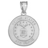 Sterling Silver US Air Force Coin Pendant Necklace