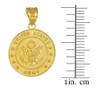 US Army Gold Coin Pendant Necklace
