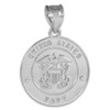 Sterling Silver US Navy Coin Pendant Necklace