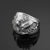 Men's White Gold Scorpion CZ Ring