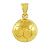 Soccer Ball Gold Sports Charm Pendant Necklace