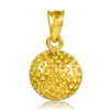 Golf Ball Gold Charm Sports Pendant Necklace