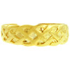 Bold Yellow Gold Trinity Knot Toe Ring