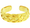 Bold Yellow Gold Trinity Knot Toe Ring