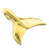 Gold Whale Tail Pendant