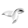 White Gold Whale Fin Pendant