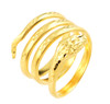 Gold Snake Coiled Ring