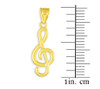 Gold "G" Cleft Pendant