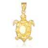 Gold Sea Turtle Pendant