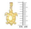 Gold Turtle Pendant