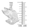 Silver Sea Bass Fish Pendant