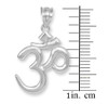 Solid Silver Om/Ohm Pendant