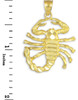 Gold Scorpio Pendant