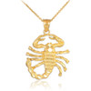 Gold Scorpion Pendant Necklace