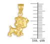 Gold Cute Puppy Charm Necklace